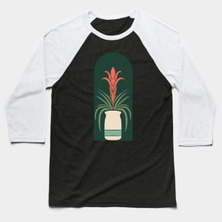 Bromeliad Block Print 2 Baseball T-Shirt